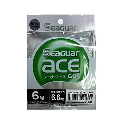 KUREHA Seaguar Ace Fluorocarbon Line 60m #6 6.6kg 14.6lb Fishing Line