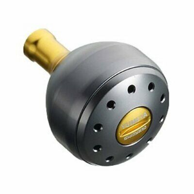 SHIMANO Yumeya ALUMINUM ROUND POWER HANDLE KNOB GRAY L Type B Fishing From Japan