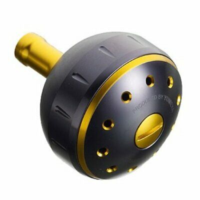 Shimano Yumeya ALUMINUM ROUND HANDLE KNOB Black Gold M Size Type A