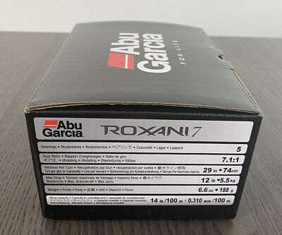 ABU Garcia Baitcasting Reel ROXANI 7 Right Gear Ratio 7.1:1 Fishing Reel IN BOX