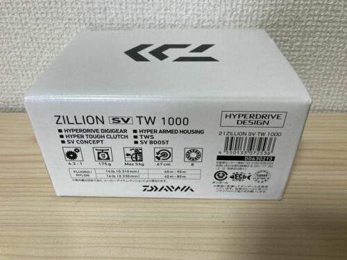 Daiwa Baitcasting Reel 21 Zillion SV TW 1000 Right 6.3:1 Fishing Reel