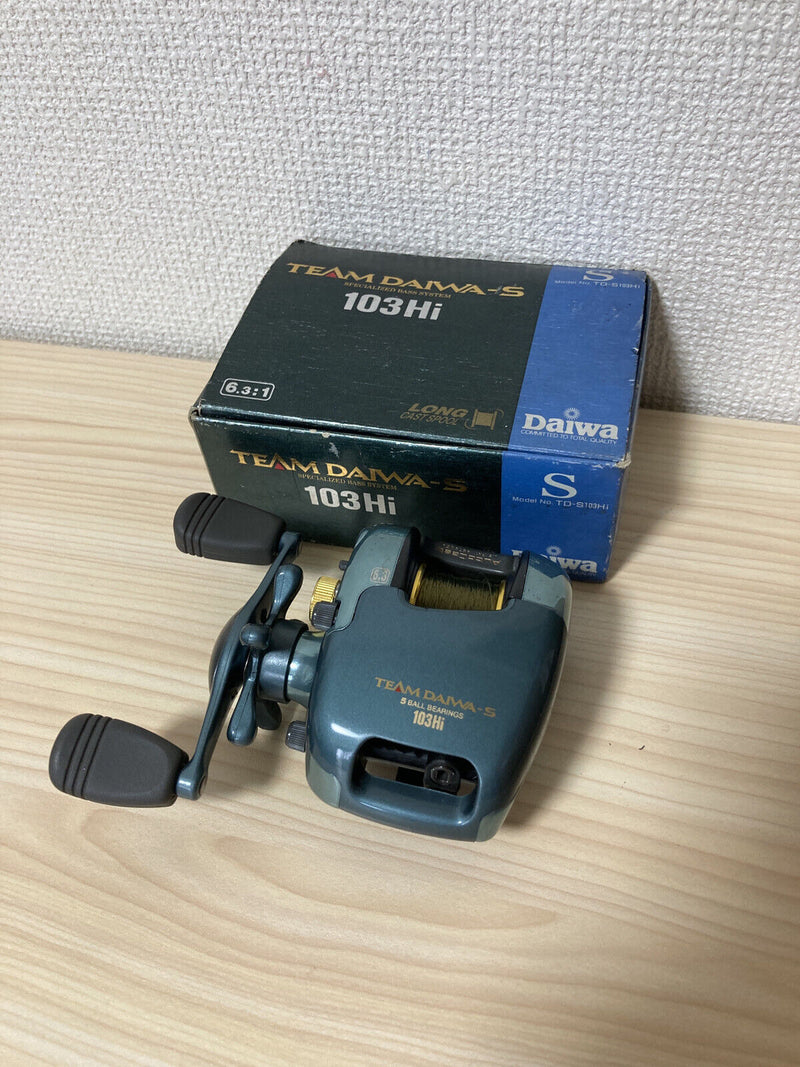 daiwa 103hi reel Daiwa Baitcasting Reel TEAM Daiwa-S 103Hi Right Gear Ratio 6.3:1 IN BO