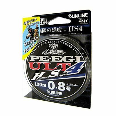 SUNLINE PE Braid Saltimate PE EGI ULT HS4 120m HG #0.8 Fishing Line