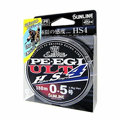 SUNLINE PE Braid Saltimate PE EGI ULT HS4 180m HG #0.5 Fishing Line