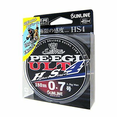 SUNLINE PE Braid Saltimate PE EGI ULT HS4 180m HG #0.7 Fishing Line