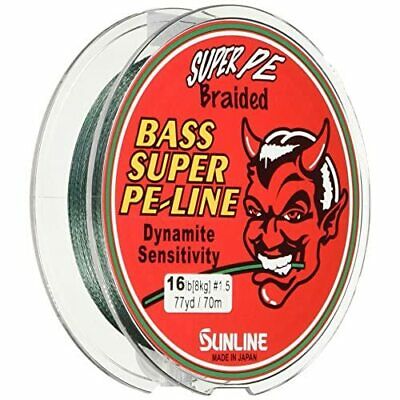 SUNLINE Fishing Line BASS SUPER PE 70m 16lb PE Braid