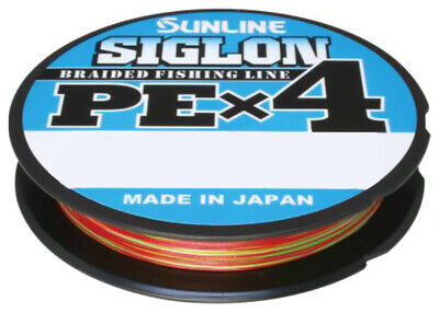 SUNLINE Fishing Line SIGLON PE X4 300m #4 60lb Multicolor PE Braid