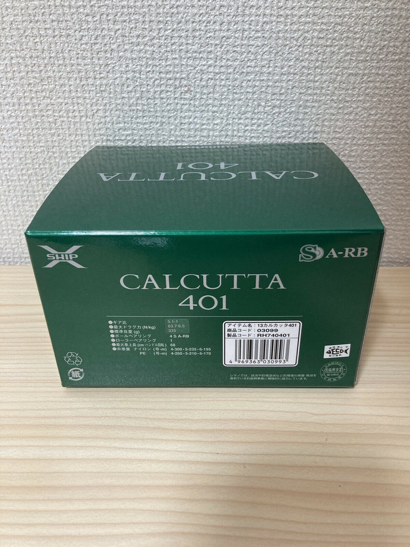 Shimano Baitcasting Reel 13 CALCUTTA 401 Left Gear Ratio 5.1:1 Fishing IN BOX