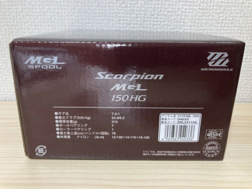 Shimano Baitcasting Reel 19 Scorpion MGL 150HG RIGHT 7.4:1 Fishing Reel IN BOX