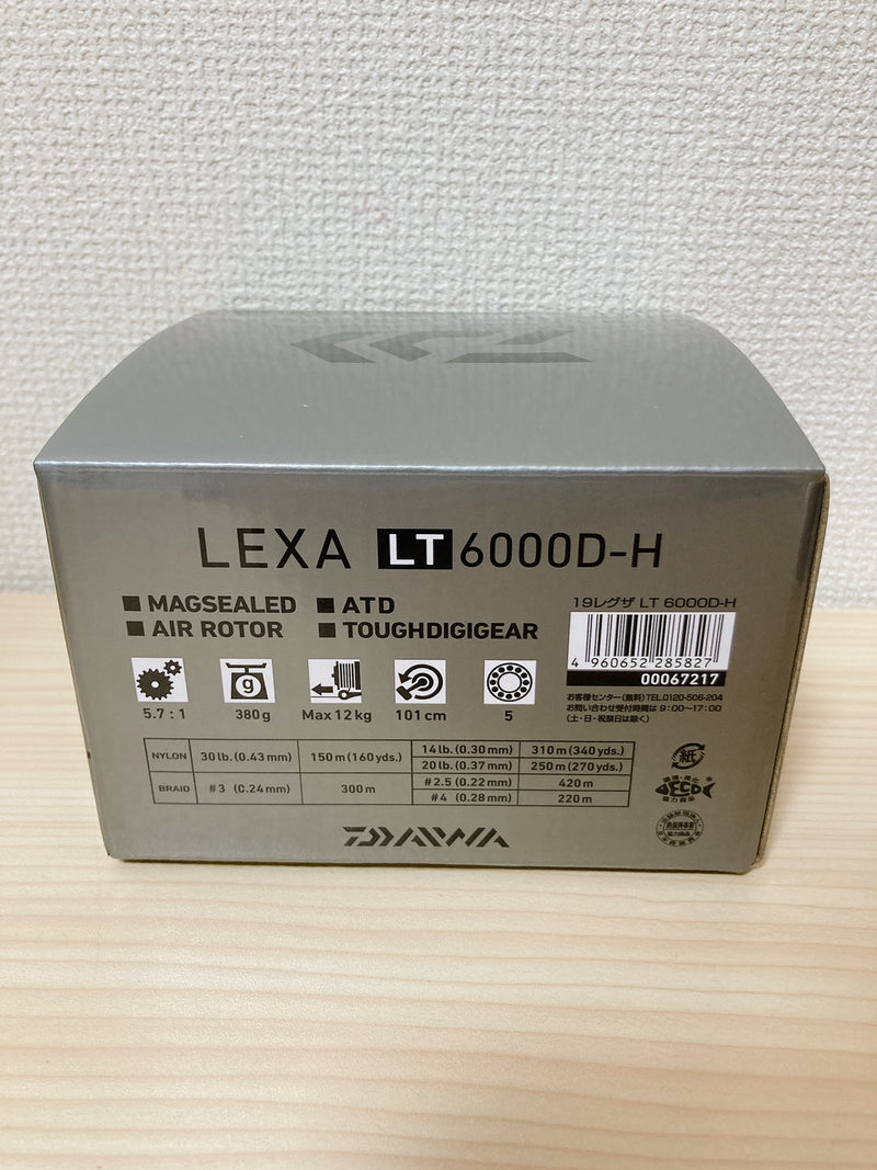 DAIWA Spinning Reel 6000 LEXA LT6000D-H 2019 Gear Ratio 5.7:1 IN BOX