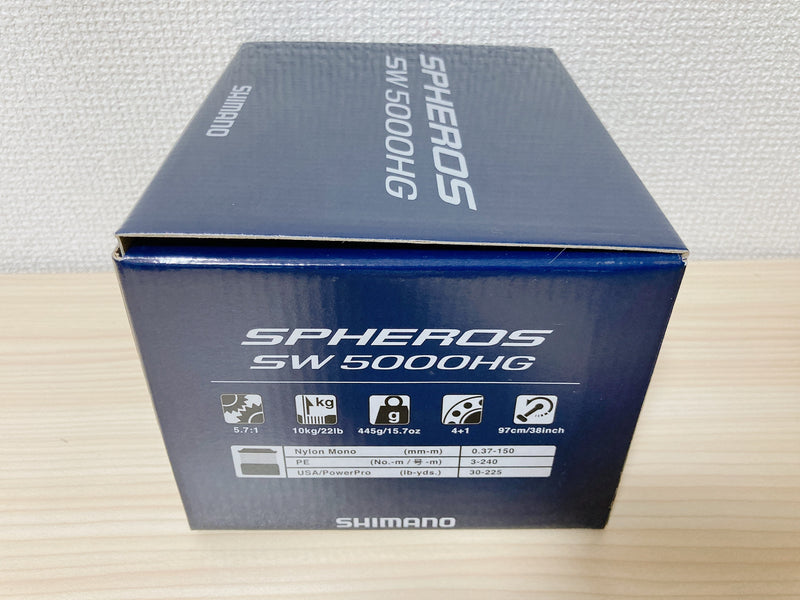 Shimano Spinning Reel 21 SPHEROS SW 5000HG Gear Ratio 5.7:1 Fishing Reel IN BOX