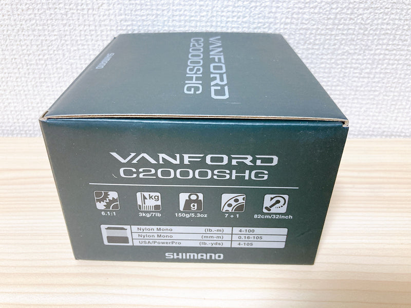 Shimano Spinning Reel 20 Vanford C2000SHG Gear Ratio 6.1:1 Fsihing Ree Shimano Spinning Reel 20 Vanford C2000SHG Gear Ratio 6.1:1 Fsihing Ree