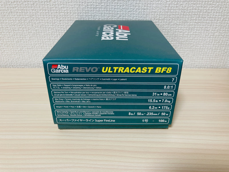 Abu Garcia Baitcasting Reel Revo Ultracast BF8 Right Gear Ratio 8.0:1 IN BOX