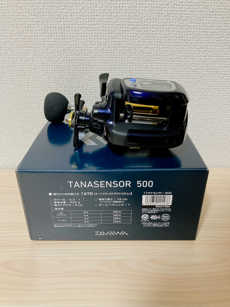 Daiwa Baitcasting Reel 17 TANASENSOR 500 Right 4.3:1 Fishing Reel IN BOX