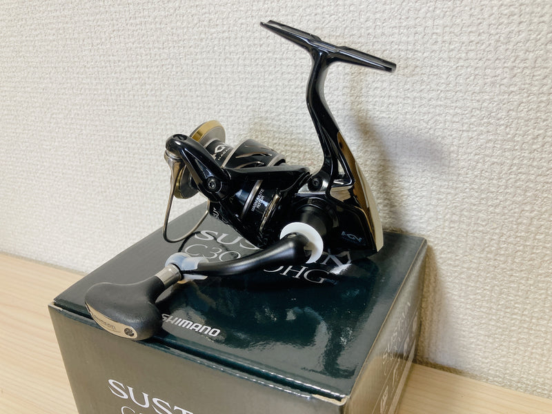 shimano 17 sustain c3000hg spinning reel Shimano Spinning Reel 17 SUSTAIN C3000HG HAGANE Gear/Body protect 6.0:1 IN BOX