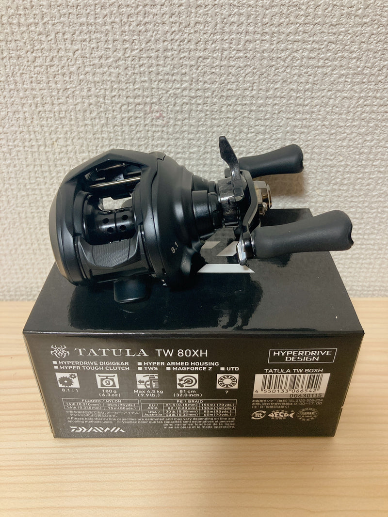 Daiwa Baitcast Reel 22 TATULA TW 80XH 8.1 Gear Ratio 8.1:1 IN BOX