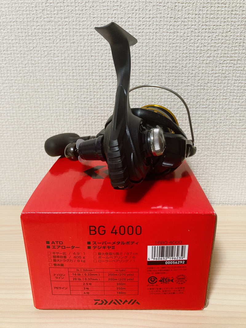 daiwa bg4000 reel Daiwa Spinning Reel 16 BG 4000 Gear Ratio 4.9:1 Fishing Reel IN BOX
